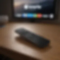 Official Apple TV Remote on display