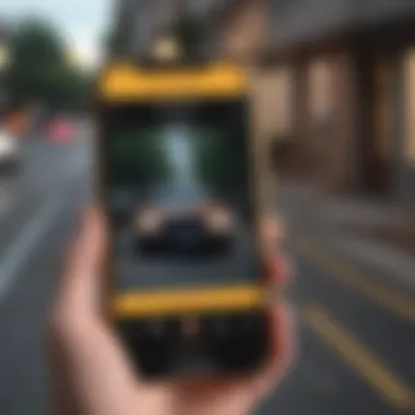 Amber Alert during emergency on iPhone Illustration of emergency situation with Amber Alert on iPhone