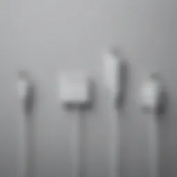 Variety of Apple charging cords showcasing different types and lengths