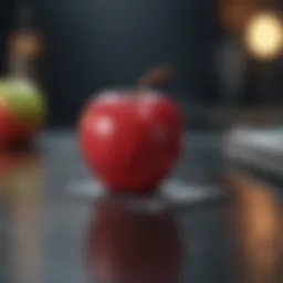 An abstract artistic representation of an Apple Card