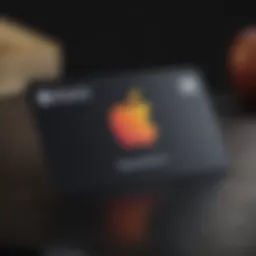 Apple Card logo on digital screen