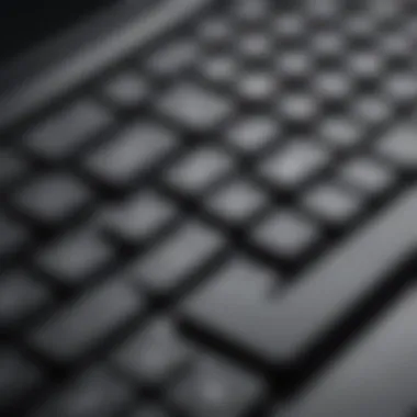 Close-up of Apple MacBook Pro wireless keyboard keys