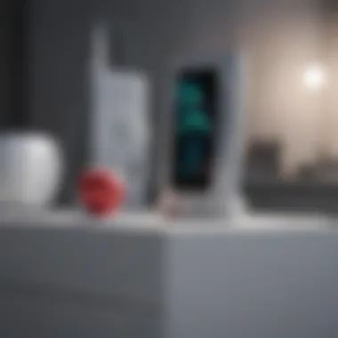 Future-Forward Technology Apple charging station in a futuristic setting