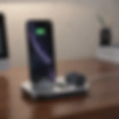 Cutting-Edge Wireless Functionality Wireless charging feature of the Apple modular station