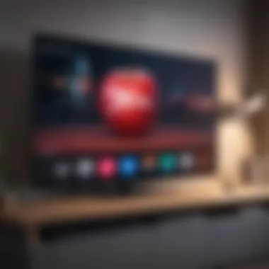 Apple Music App on Smart TV Interface Apple Music app interface on a smart TV