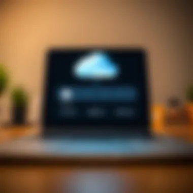 Visual representation of iCloud storage interface