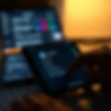 User accessing backup settings on an Apple device