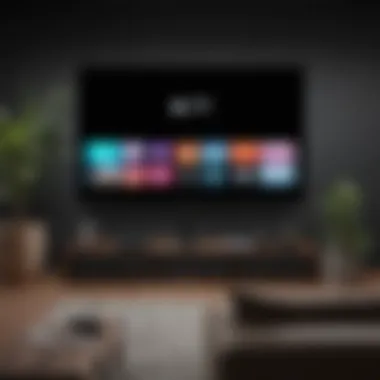 Immersive Viewing Experience with Apple TV Apple TV user enjoying content on screen