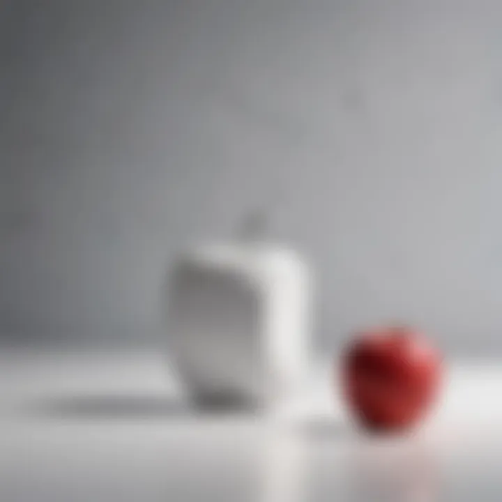 An elegant Apple wallpaper featuring a minimalist style