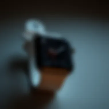 Health monitoring interface displayed on the Apple Watch SE