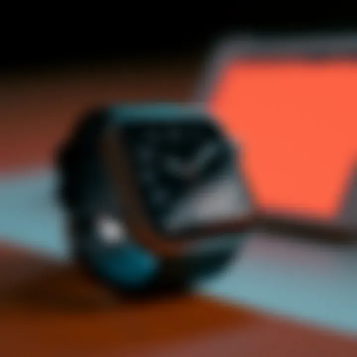 Sleek design of the Apple Watch SE showcasing its modern style