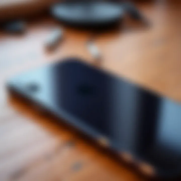 Condition of iPhone 8 for Trade-In Close-up of iPhone 8 showcasing its condition for trade-in