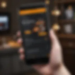 A smartphone displaying the Audible app interface.