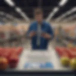 Illustration of a person reading Best Buy Apple return policy terms