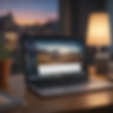 Laptop showcasing calendar app features