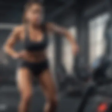 Maximizing Calorie Expenditure with HIIT Illustration showing a person doing high-intensity interval training