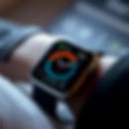 Calorie tracking feature on Apple Watch interface