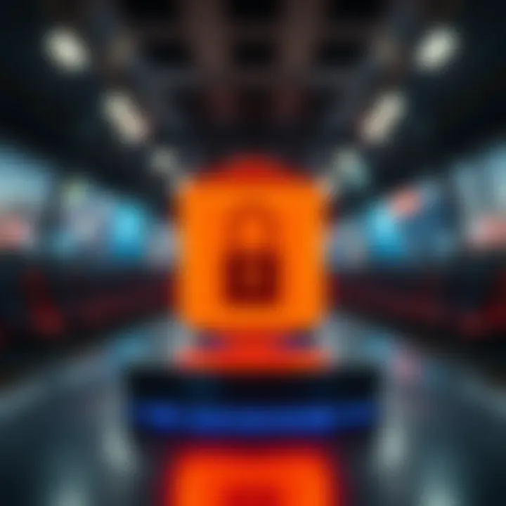 Conceptual image highlighting security features