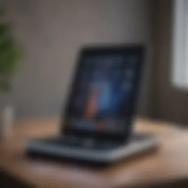 iPad Charging Experience An iPad seamlessly charging on a modern charging pad
