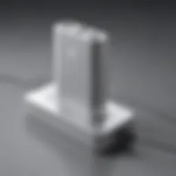 Stylish design of the Apple Battery Pack Charger showcasing its sleek lines and premium finish