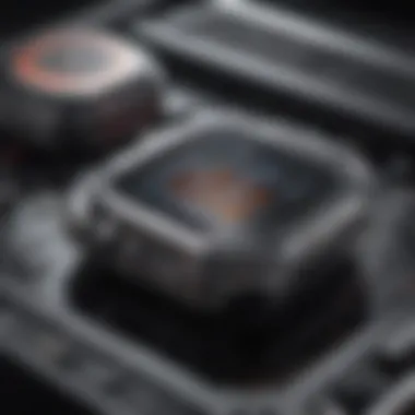 Insight into Apple Watch Hardware Close-up of the Apple Watch hardware components highlighting internal features.