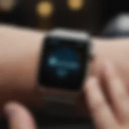 Apple Watch interface showcasing navigation features