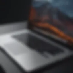 Sleek design of the MacBook Pro showcasing its advanced craftsmanship