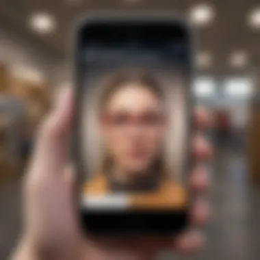 Illustration of user privacy settings on iPhone