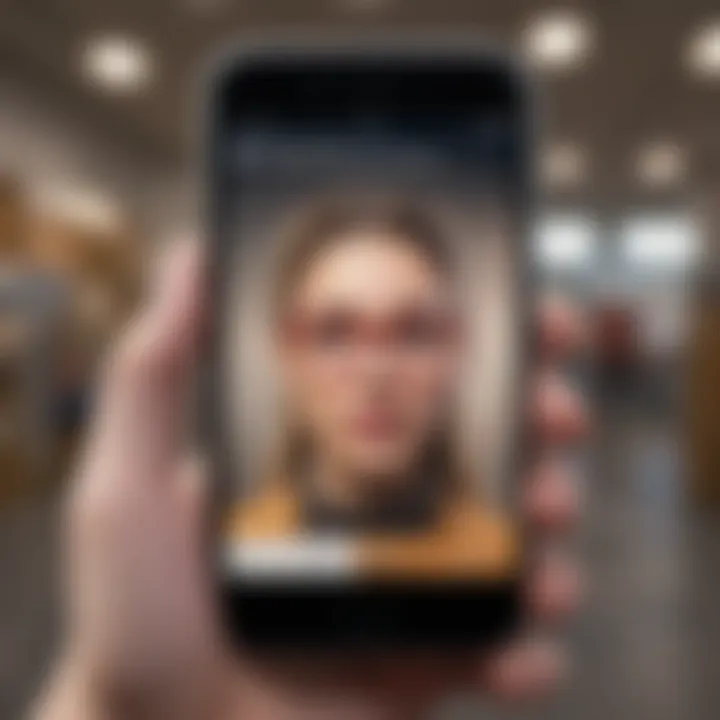 Illustration of user privacy settings on iPhone