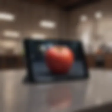 Showcasing Your Apple iPad Elegant Apple iPad showcased on a sleek surface