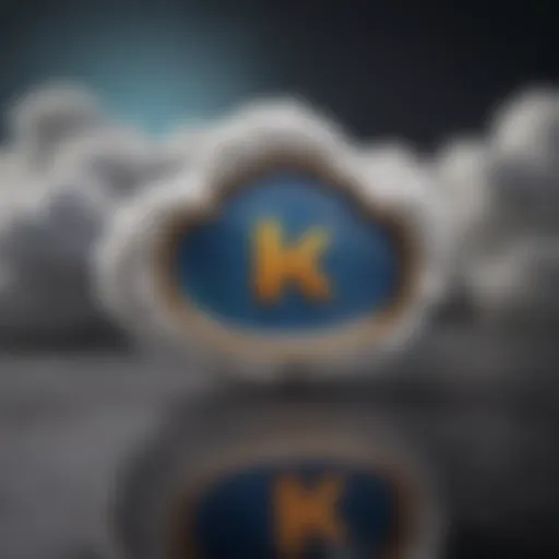 iPad with cloud backup symbol