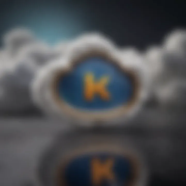 iPad with cloud backup symbol