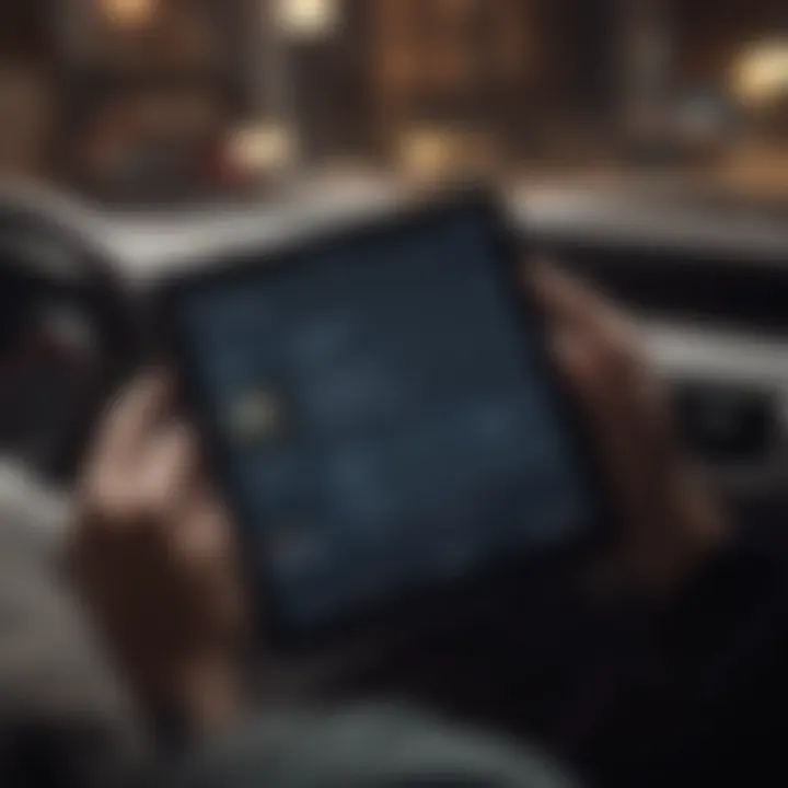 iPad displaying settings menu