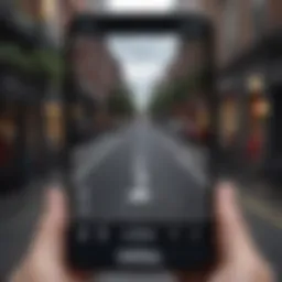 iPhone user navigating through settings