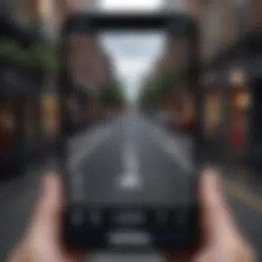 Navigating iPhone Settings iPhone user navigating through settings