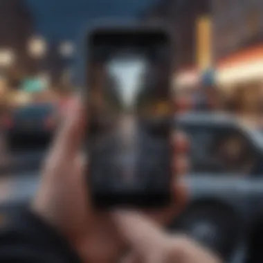 iPhone interface showcasing navigation techniques