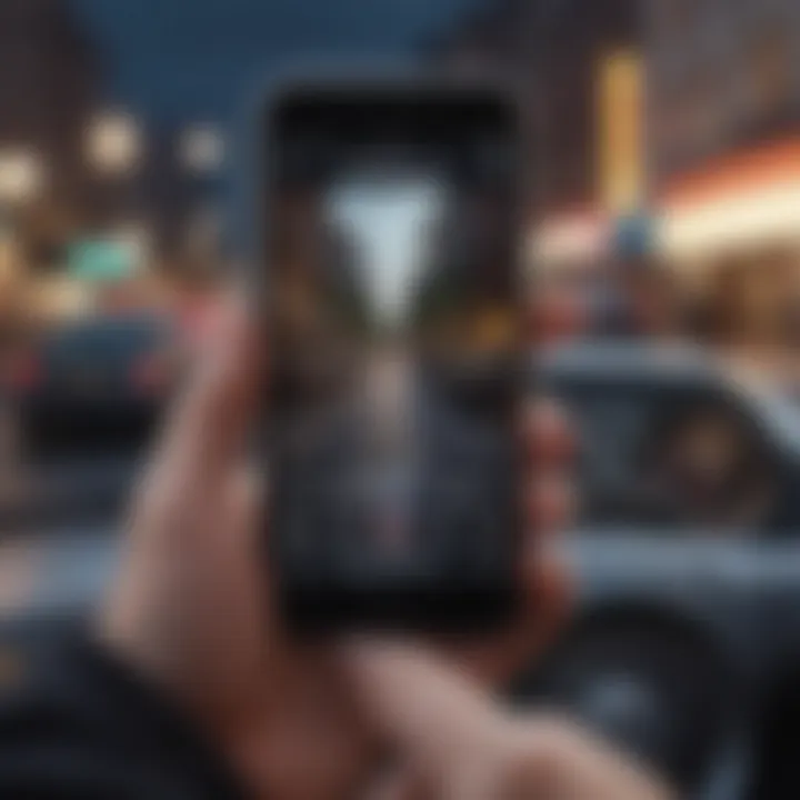 iPhone interface showcasing navigation techniques