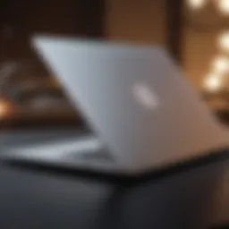 Refurbished MacBook Air showcasing its sleek design
