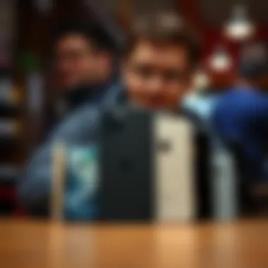 A trustworthy seller showcasing refurbished iPhones