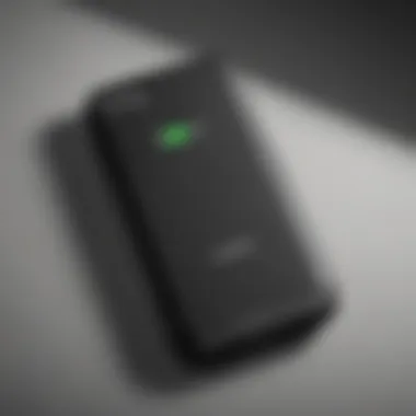 Mophie battery case with highlighted features
