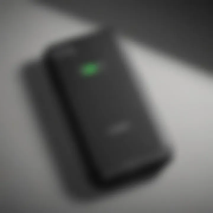 Mophie battery case with highlighted features
