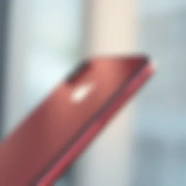 Close-up view of iPhone XS showcasing its elegant design and finish