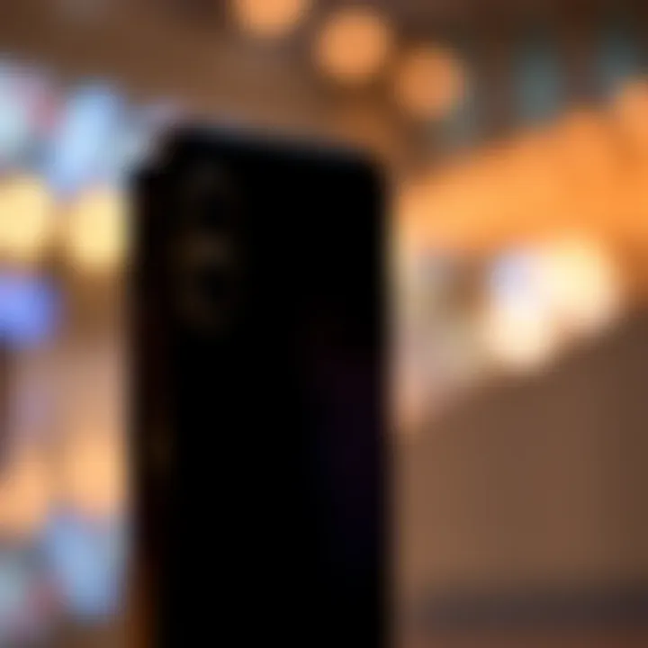 Display of iPhone XS highlighting its Retina Super Retina HD features