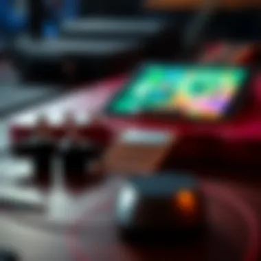 Various guitar adapters for iPads