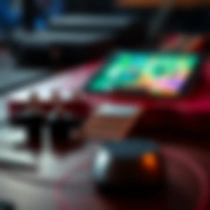 Various guitar adapters for iPads