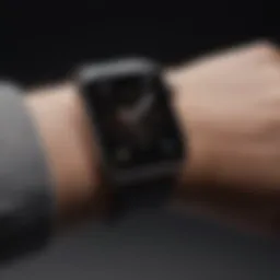 Apple Watch displaying connection settings