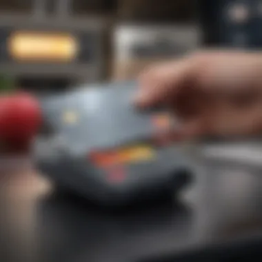 Contactless Apple Card showcasing futuristic payment method