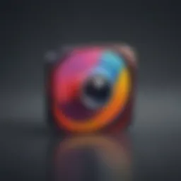 Color palette showcasing vibrant hues for app icon design