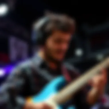 Innovative Music Creation Artist creating digital content for iTunes