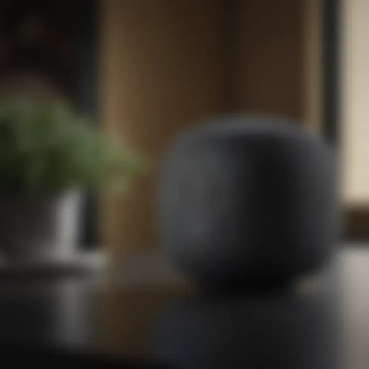 Sleek HomePod Mini design with advanced technology